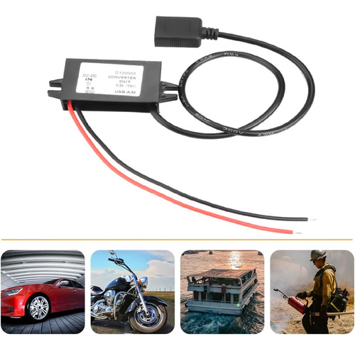 15w Adaptador Convertidor De Corriente Usb 12v A 5v Inversor