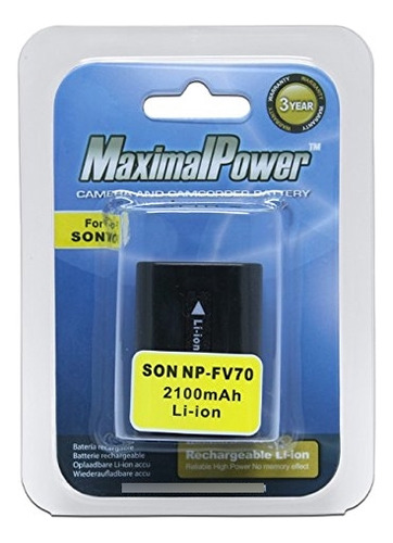 Maximal Power Db Son Np-fv70 Bateria Para Videocamara Sony