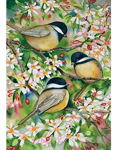 Bandera De Pájaros  Sweet Chickadees  De 107078, 28x40...