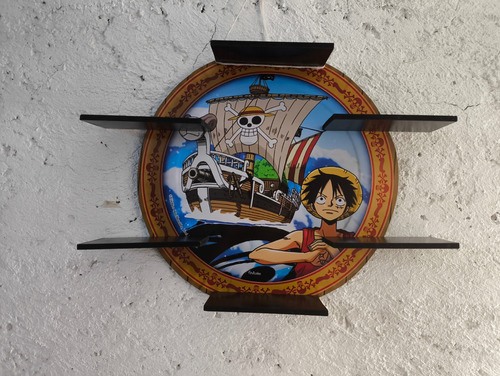 One Piece Luffy Repisa Circular Going Merry