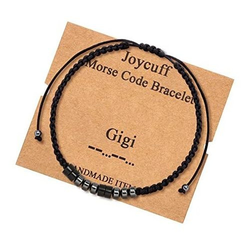 Joycuff Gigi Morse Code Bracelets For Women Men Girls Smp5p