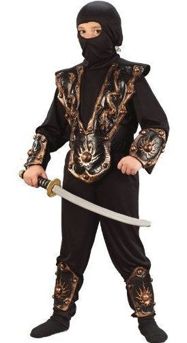 Disfraz Niño - Boys Gold Ninja Warrior Costume