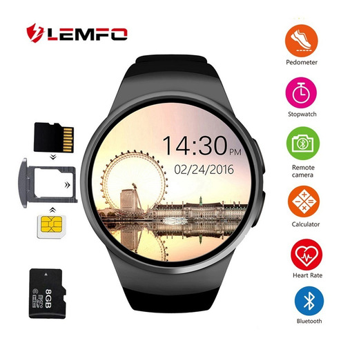 Relógio Smartwatch Unisex Kw18 Monitor Cardíaco Sono Passos