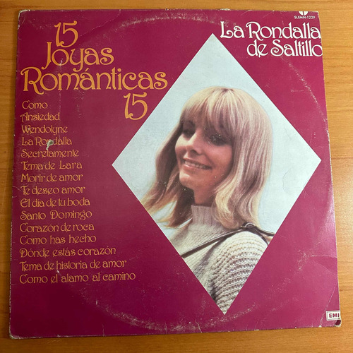 Disco Lp La Rondalla De Saltillo 15 Joyas Romanticas