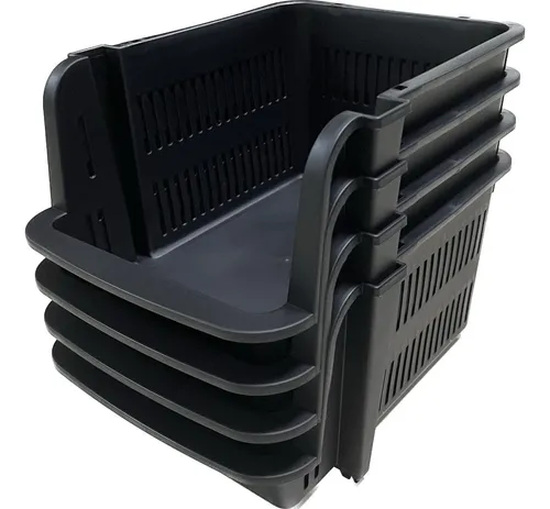 Skywin Contenedores De Almacenamiento Apilables De Plastico