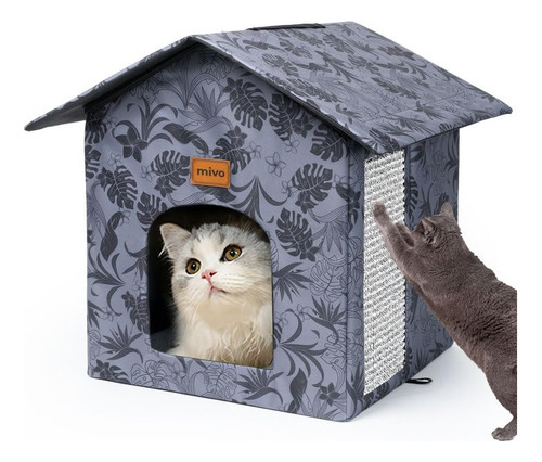 Mivo Casa Para Gatos Al Aire Libre, Casas Para Gatos Resiste