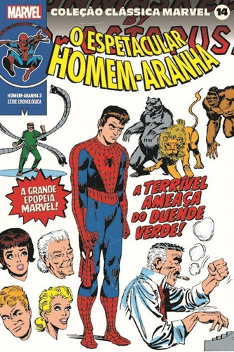 Coleção Clássica Marvel Vol. 14 - Homem-Aranha Vol. 3, de Lee, Stan. Editora Panini Brasil LTDA, capa mole em português, 2021