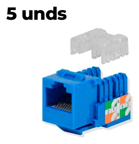 Jack Coupler Rj45  Keystone Hembra Cat6 Inserto