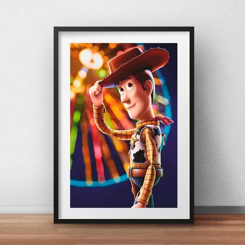 Kit com 3 Quadros Decorativos Toy Story - Ao Infinito e Além