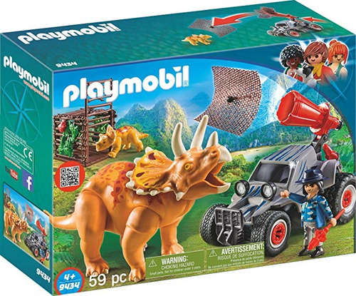 Playmobil® Enemigo Quad Con Triceratops Juego De Construcció