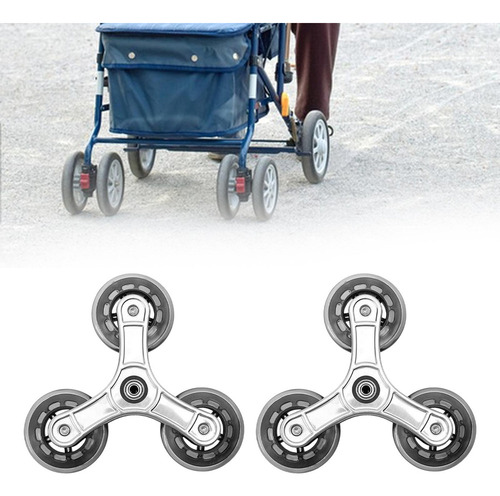 N 2 Ruedas Plegables Para Carrito De Compras, Ruedas