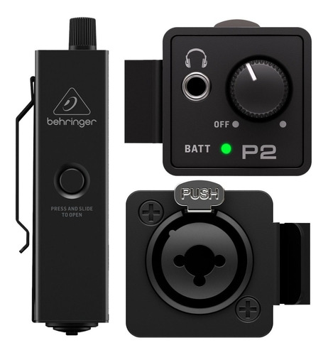 Behringer P2 Amplificador Para Audífonos Monitor Personal Color Negro