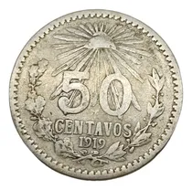 Comprar Moneda Antigua 50 Centavos Resplandor Plata 800 Año 1919