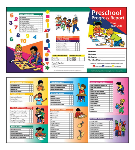 Tarjetas De Informe De Progreso Preescolar Hayes, 10 Po...