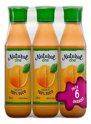 Suco Natural One 180ml Pack Com 6und