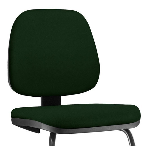 Silla de oficina Job Fixed, crepé, verde musgo, color verde musgo