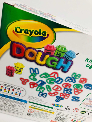 Crayola Set De Masas Grande Con Letras Plasticas Kreker