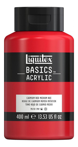 Tinta Acrilica Liquitex Basics 151 Cadm Red Medium Hue 400ml