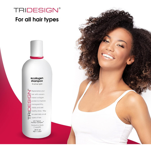 Tri Design Ecollogen Shampoo - ChampĂș Para Cabello Natural -
