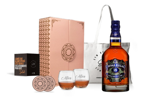 Box Experiencia Chivas Regal 18 Años 750ml Souvenir