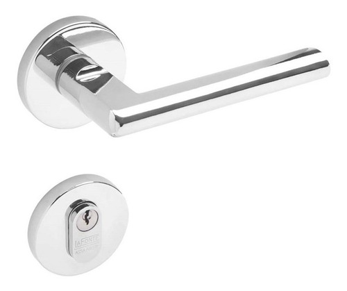 Conjunto Fechadura 6521 Externa Cromado