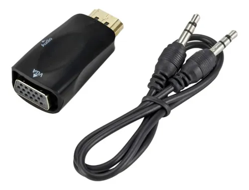 Conversor Adaptador Hdmi A Vga Nictom Activo Con Audio Local