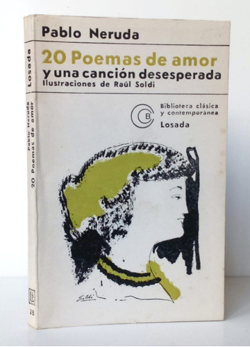 20 Poemas Amor Pablo Neruda Vintage Ilustrad Poesía Losada E