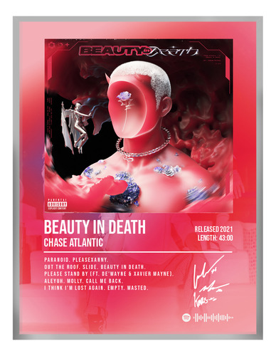 Poster Chase Atlantic Beauty Death Music Firma 45x30