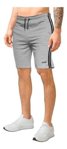 Bermuda Short Gdo Tuck Hombre Con Dobladillo