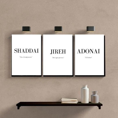 Cuadros Cristianos Combinables Blanco 35x25