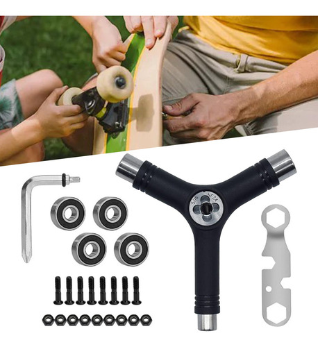 Herramienta Todo En Uno Para Patines Con Llave Allen, Kit De