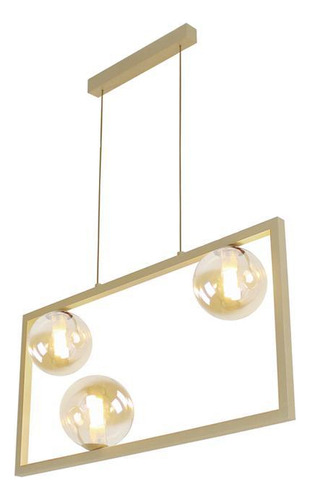 Lustre Pendente Quality Orbit Ii 1556 Dourado Bivolt G9