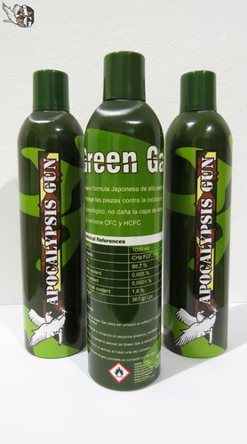 Imagen 3 de 4 de Green Gas Airsoft X 1000ml Apg