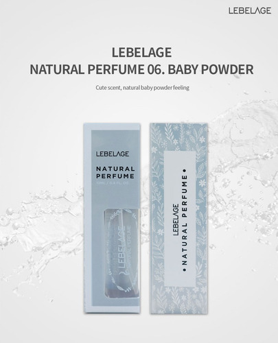 Perfume Coreano No.6 Fragancia Natural A Talco De Bebé (3pz)
