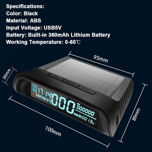 Hud Head Up Display Alarma Para Coche De Exceso De Velocidad
