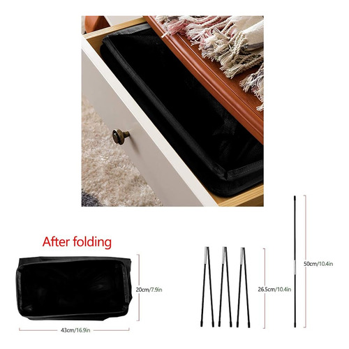 Cesta De Lavandería Ihomagic 45l, Canasta De Lavado De Ropa