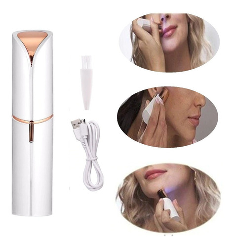 Removedor Portátil Depiladora De Vello Facial Recargable Usb