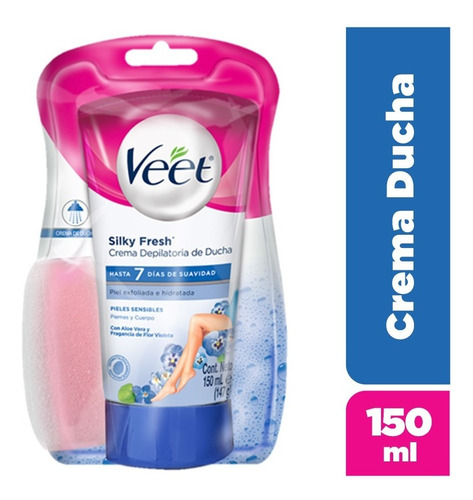 Veet - Crema Depilatoria Corporal -ducha Piel Sensible-150ml