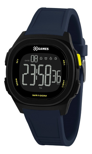 Relógio X-games Masculino Digital Xgppd127 Negativo Azul