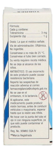 Tobrex 0.3 % Ungüento Oftálmico Caja Con Tubo Con 3.5 G