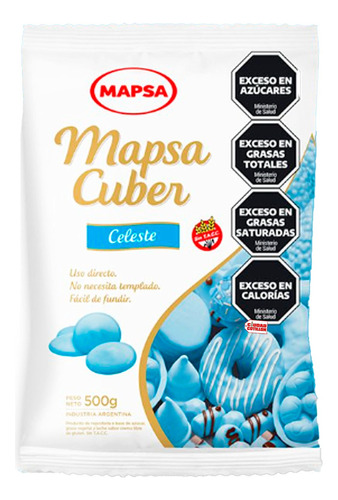 Chocolate Mapsacuber Celeste Huevos Pascua Sin Tacc 500g-cc