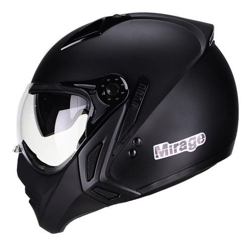 Capacete Aberto Solar Peels Mirage New Classic Preto Fosco