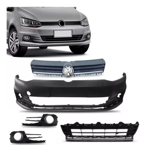 Kit Parachoque Dianteiro Fox 2015 A 2019 Com Furo Spacefox