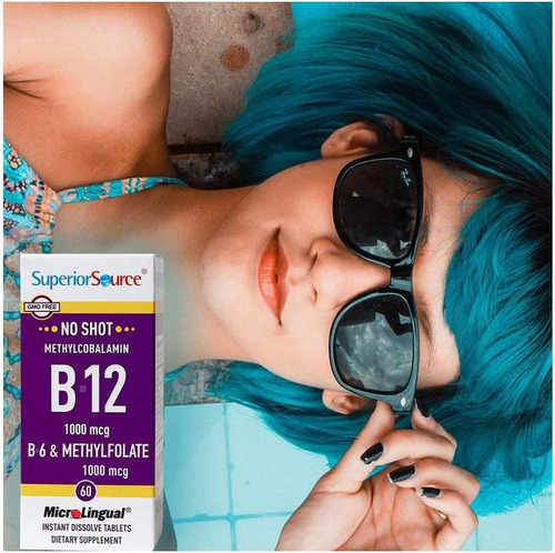 Superior Source B12 Metilcobalamina 1000 Mcg 60 Tabletas
