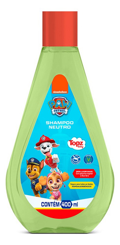  Shampoo Neutro Patrulha Canina Topz Baby 400ml