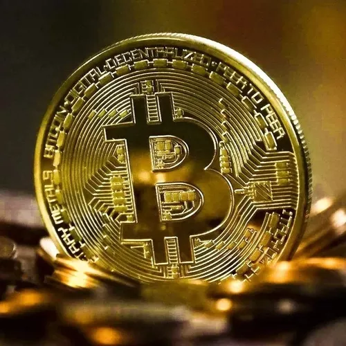 Imagen 1 de 4 de Moneda Bitcoin De Coleccion Chapa Oro Criptomoneda Blister