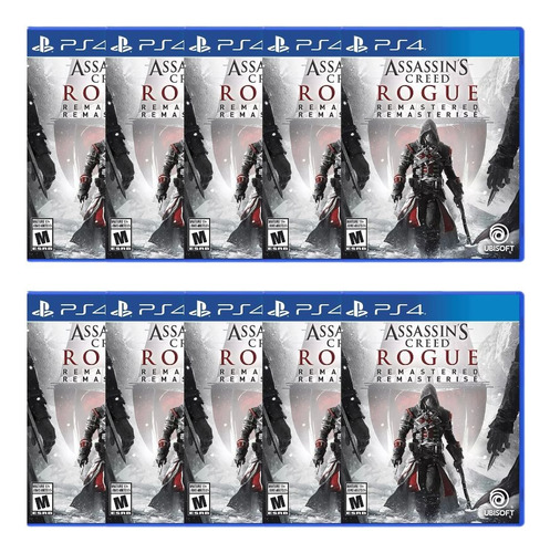 Combo Com 10 Assassins Creed Rogue Remastered Ps4 Midia Fisi