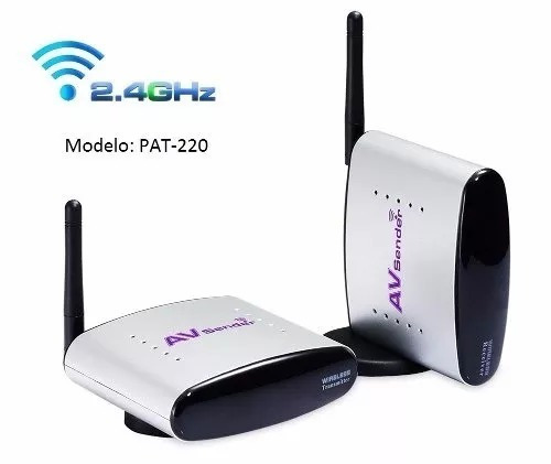 Receptor Pakite Pat-220 Wireless Av Transmissor 2.4 Ghz Rca