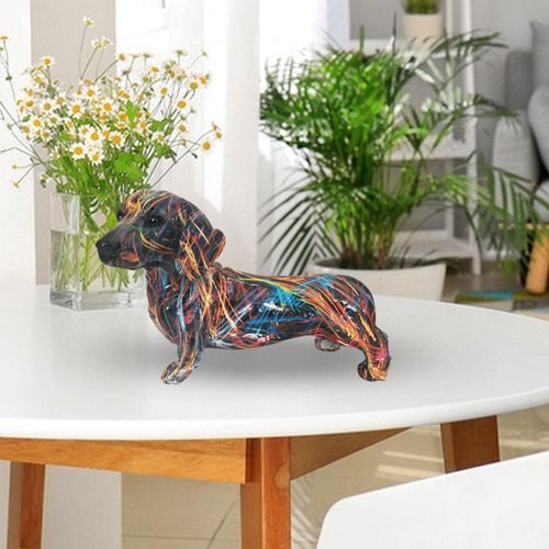 Escultura De Perro, Adorno De Perro Salchicha, Artesanía De