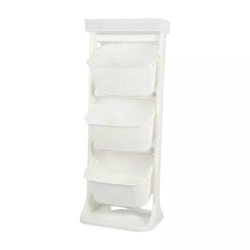 Combo Organizador Cocina (1 Canasta Organizadora + 1 Porta triple + 2  Canastas Shia Baja)